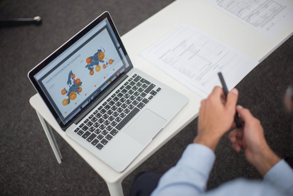 modern laptop documents